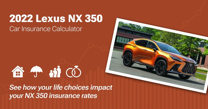 2022 Lexus NX 350 car insurance calculator image