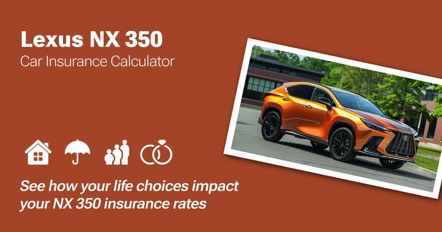 Lexus NX 350 car insurance calculator image