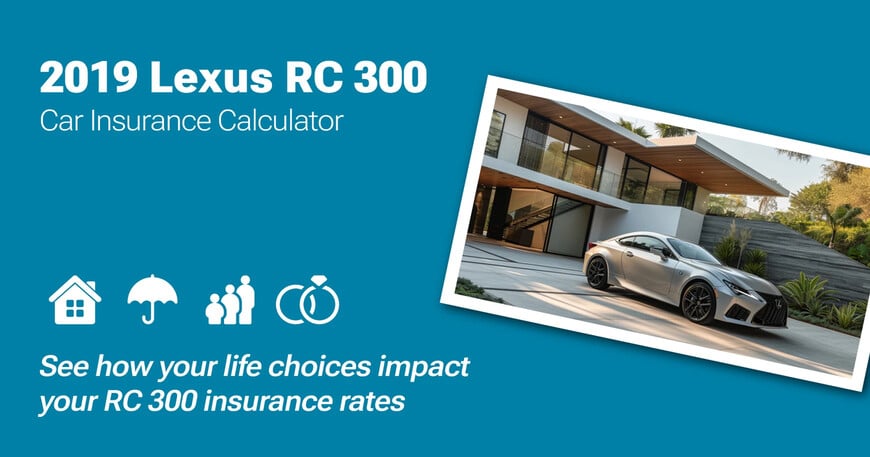 2019 Lexus RC 300 car insurance calculator image