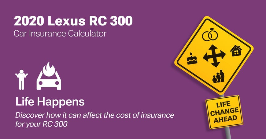 2020 Lexus RC 300 car insurance calculator image