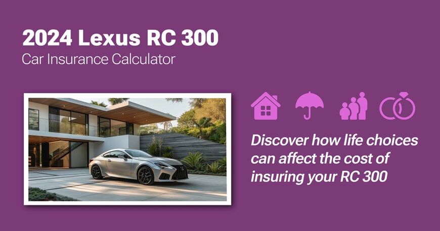 2024 Lexus RC 300 car insurance calculator image