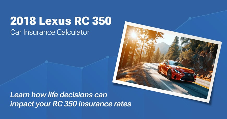 2018 Lexus RC 350 car insurance calculator image