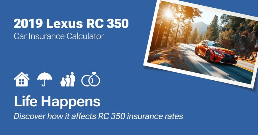 2019 Lexus RC 350 car insurance calculator image