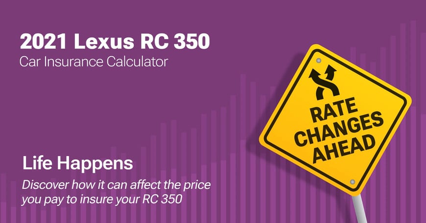 2021 Lexus RC 350 car insurance calculator image