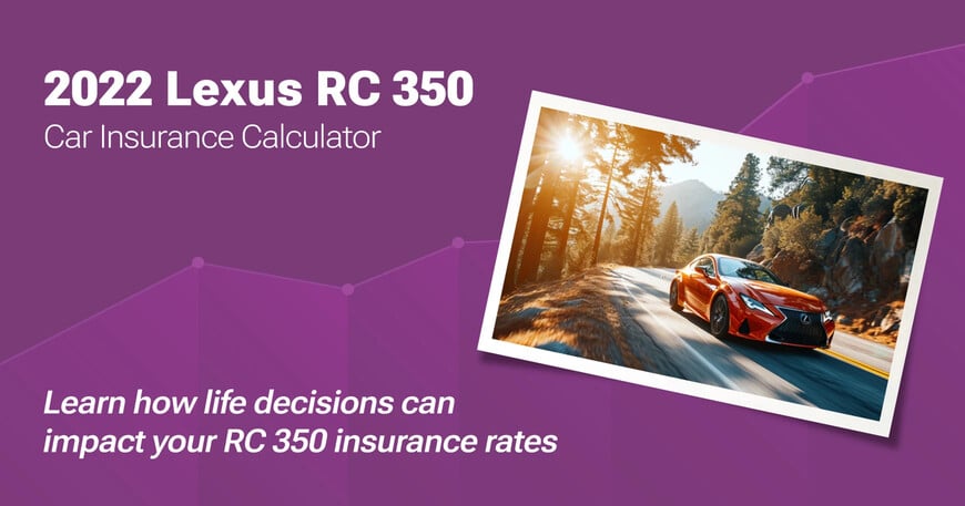 2022 Lexus RC 350 car insurance calculator image