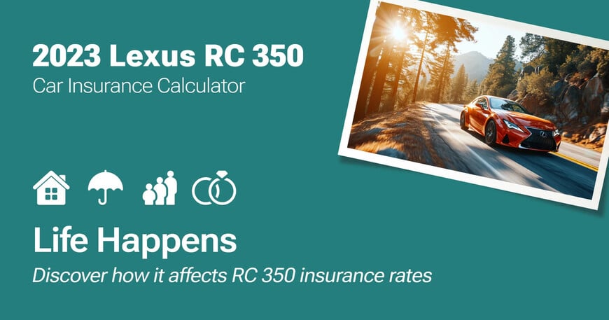 2023 Lexus RC 350 car insurance calculator image