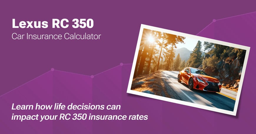 Lexus RC 350 car insurance calculator image