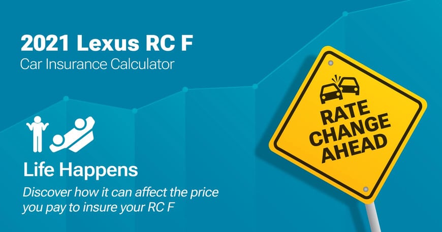 2021 Lexus RC F car insurance calculator image
