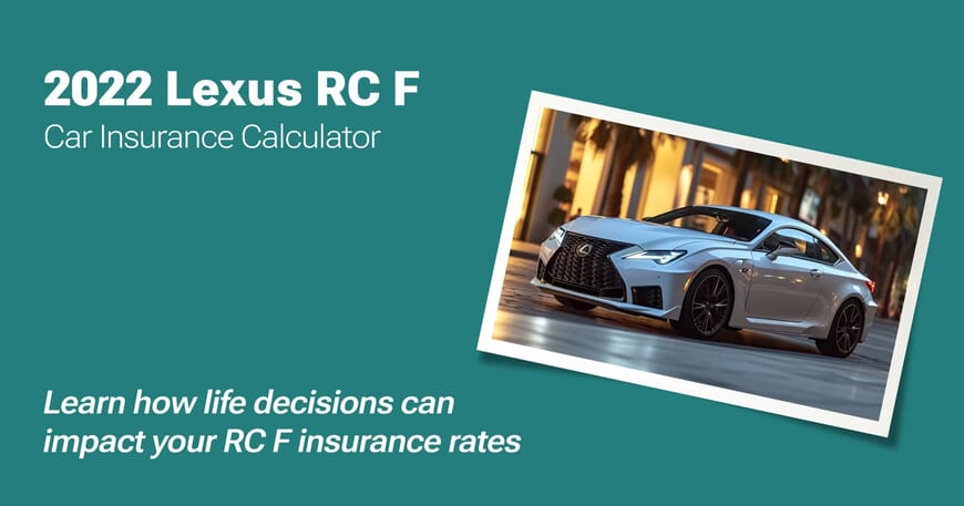 2022 Lexus RC F car insurance calculator image