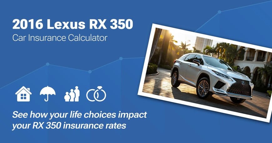 2016 Lexus RX 350 car insurance calculator image