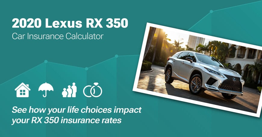 2020 Lexus RX 350 car insurance calculator image