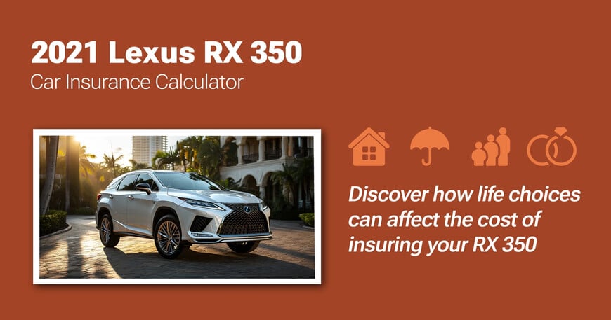 2021 Lexus RX 350 car insurance calculator image