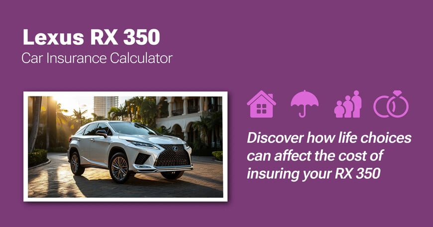 Lexus RX 350 car insurance calculator image
