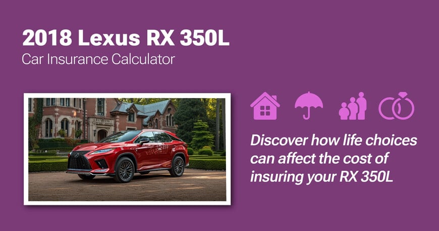 2018 Lexus RX 350L car insurance calculator image