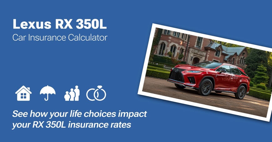 Lexus RX 350L car insurance calculator image