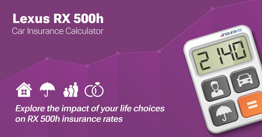 Lexus RX 500h car insurance calculator image
