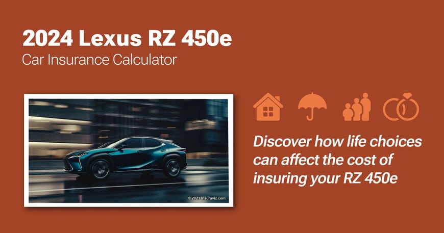 2024 Lexus RZ 450e car insurance calculator image