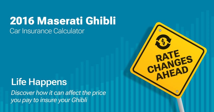 2016 Maserati Ghibli car insurance calculator image