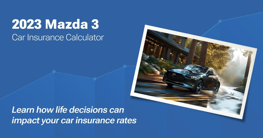 2023 Mazda 3 car insurance calculator image