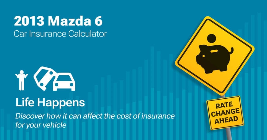 2013 Mazda 6 car insurance calculator image