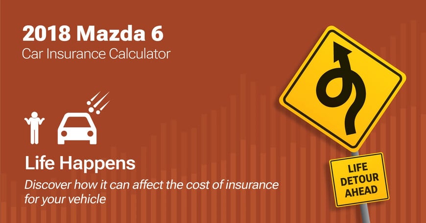 2018 Mazda 6 car insurance calculator image