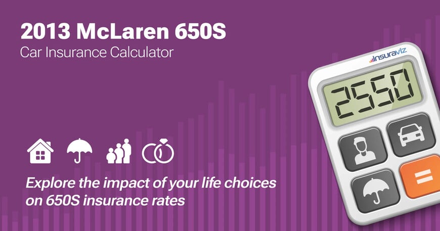 2013 McLaren 650S car insurance calculator image