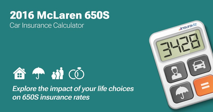 2016 McLaren 650S car insurance calculator image