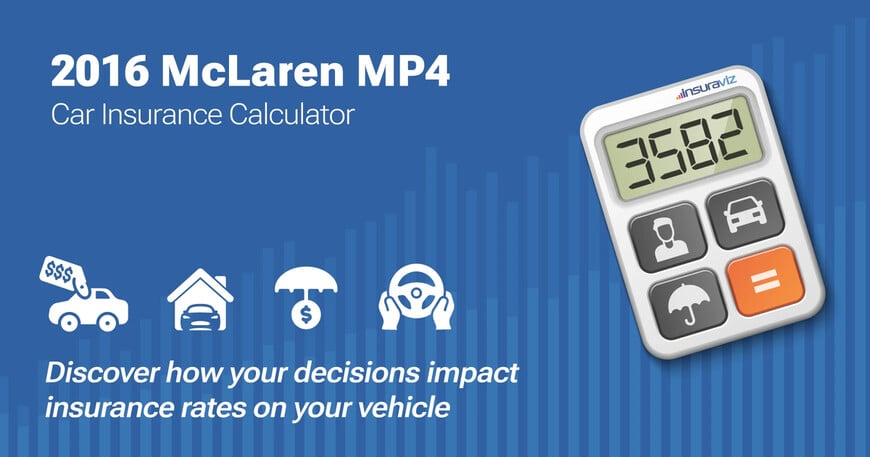 2016 McLaren MP4 car insurance calculator image