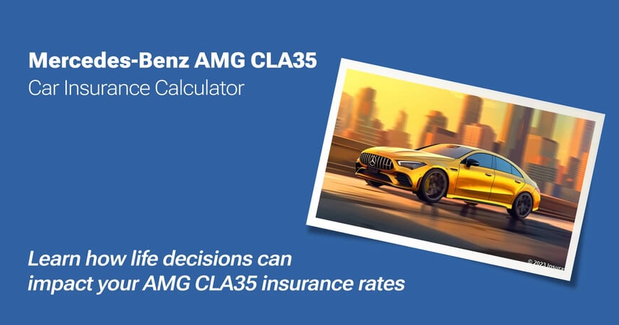 Mercedes-Benz AMG CLA35 car insurance calculator image