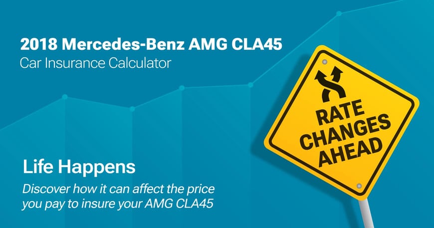 2018 Mercedes-Benz AMG CLA45 car insurance calculator image