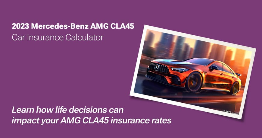 2023 Mercedes-Benz AMG CLA45 car insurance calculator image