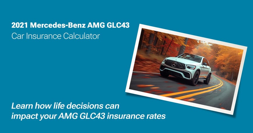 2021 Mercedes-Benz AMG GLC43 car insurance calculator image