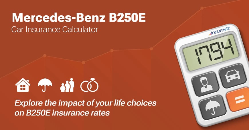 Mercedes-Benz B250E car insurance calculator image
