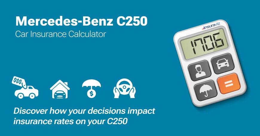Mercedes-Benz C250 car insurance calculator image