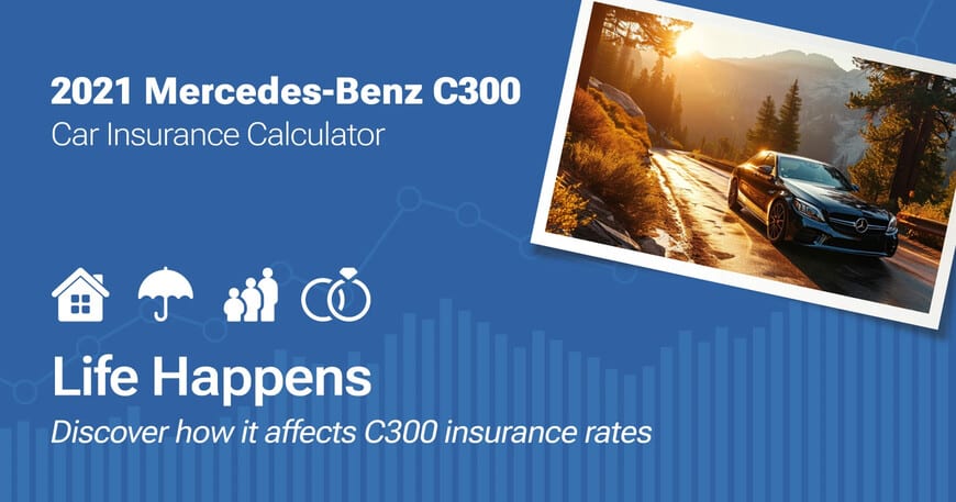 2021 Mercedes-Benz C300 car insurance calculator image