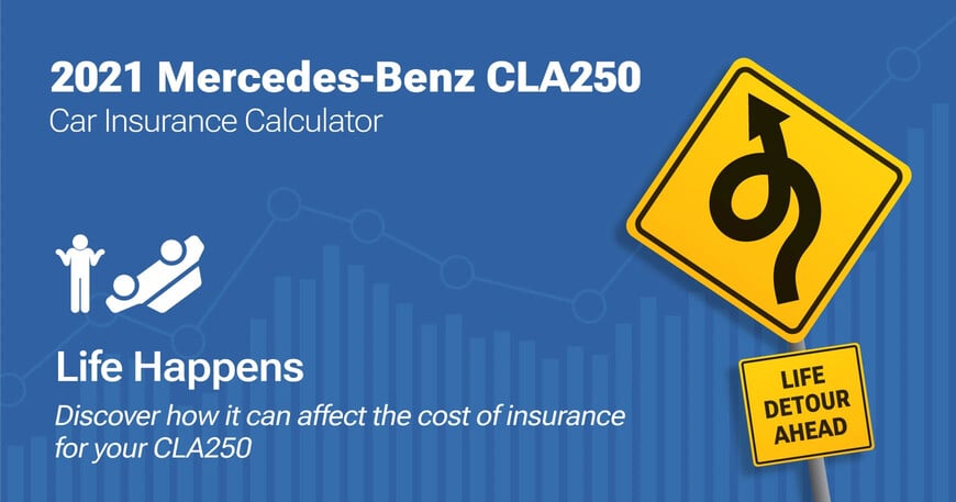 2021 Mercedes-Benz CLA250 car insurance calculator image