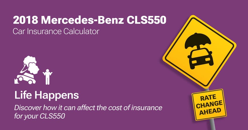 2018 Mercedes-Benz CLS550 car insurance calculator image