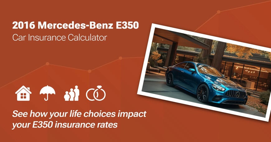 2016 Mercedes-Benz E350 car insurance calculator image
