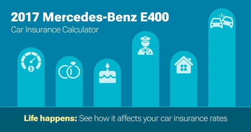 2017 Mercedes-Benz E400 car insurance calculator image