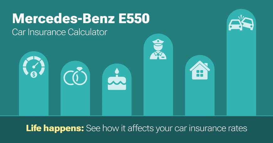 Mercedes-Benz E550 car insurance calculator image