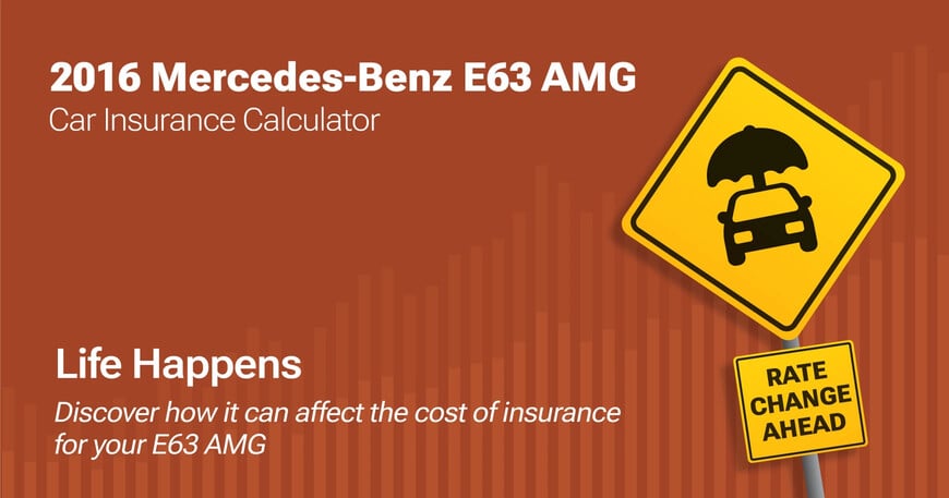 2016 Mercedes-Benz E63 AMG car insurance calculator image