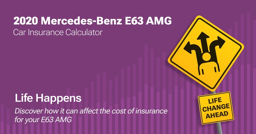 2020 Mercedes-Benz E63 AMG car insurance calculator image