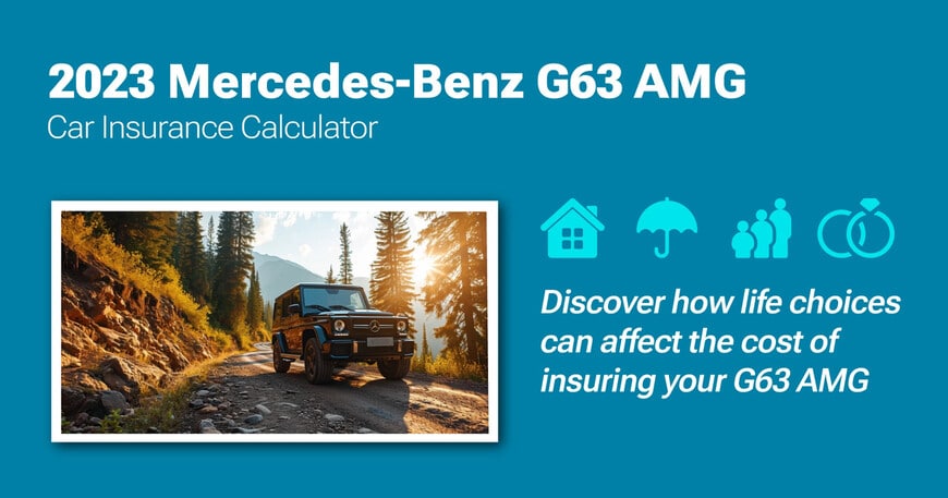 2023 Mercedes-Benz G63 AMG car insurance calculator image