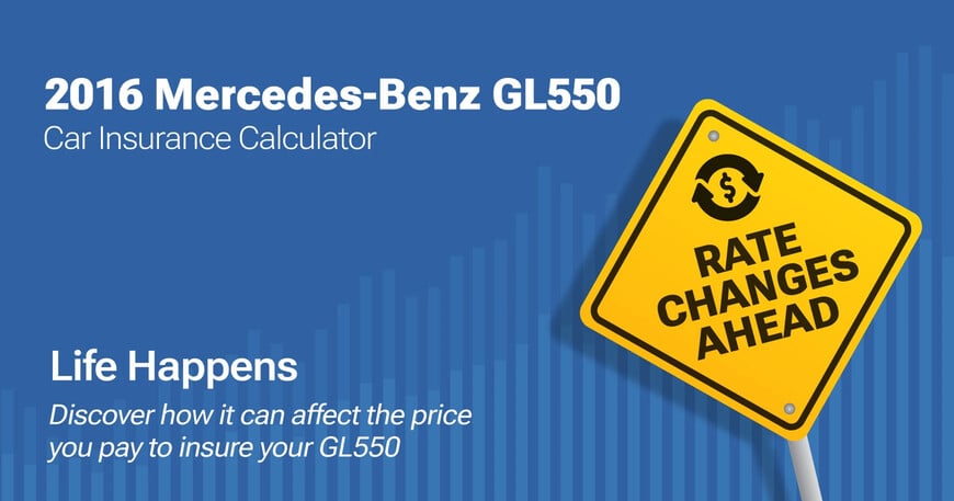 2016 Mercedes-Benz GL550 car insurance calculator image