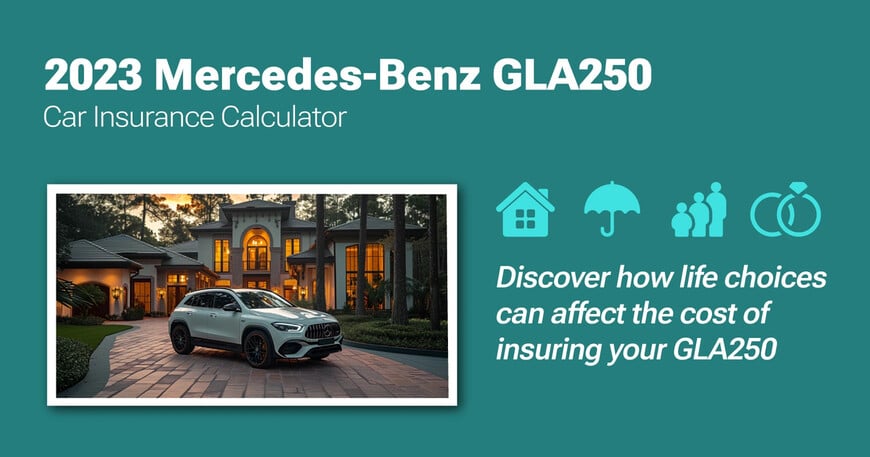 2023 Mercedes-Benz GLA250 car insurance calculator image