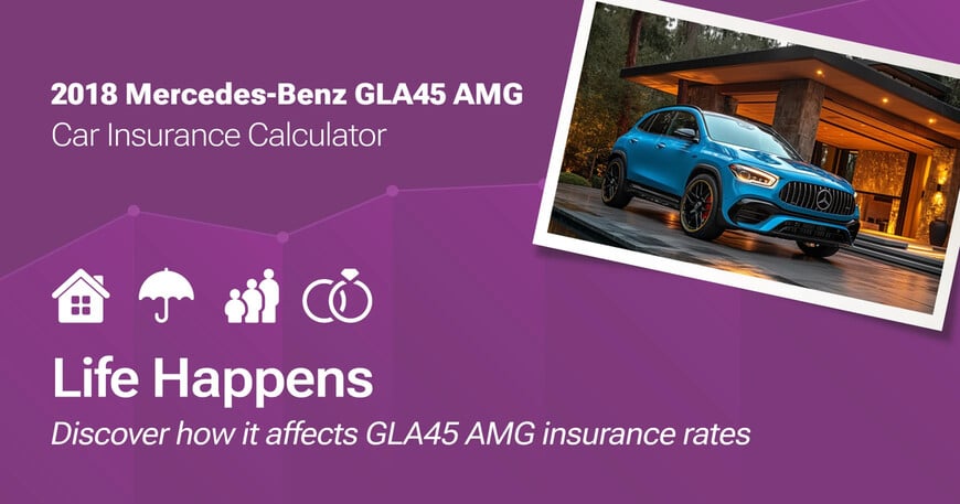 2018 Mercedes-Benz GLA45 AMG car insurance calculator image