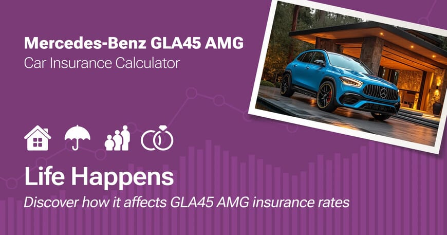 Mercedes-Benz GLA45 AMG car insurance calculator image