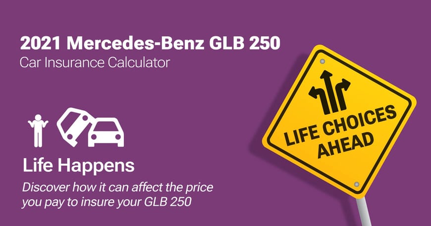 2021 Mercedes-Benz GLB 250 car insurance calculator image
