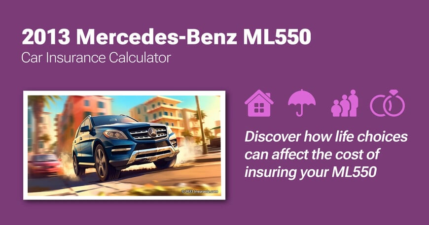 2013 Mercedes-Benz ML550 car insurance calculator image