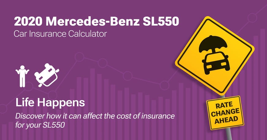 2020 Mercedes-Benz SL550 car insurance calculator image